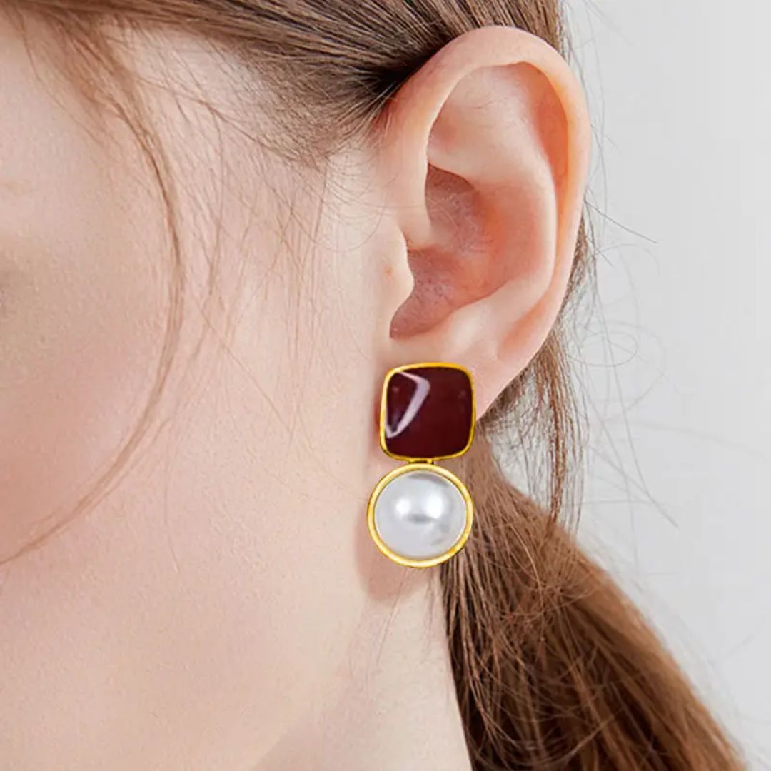 Dazzling Drips Colored Earrings