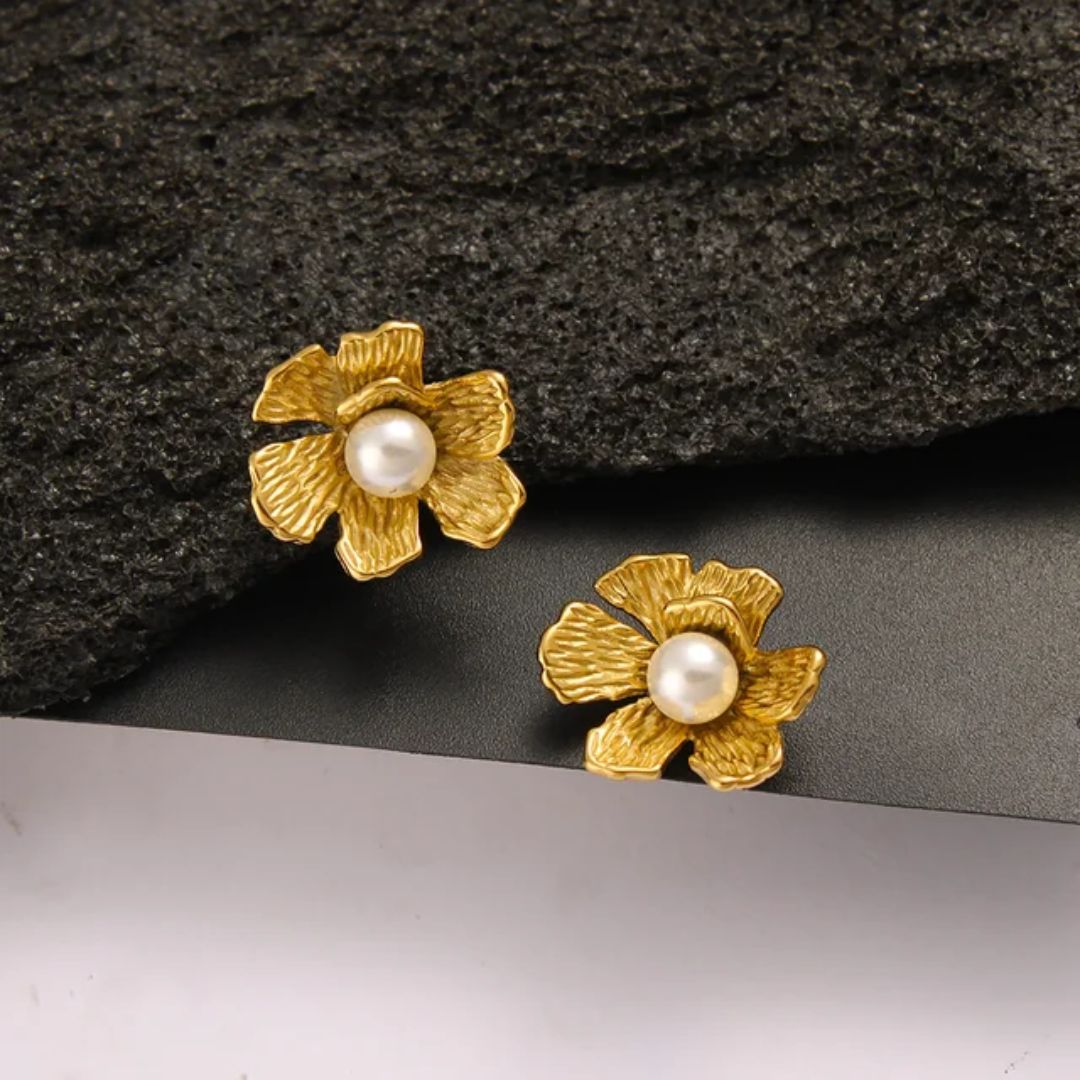 As Pretty as Golden Flower Earring