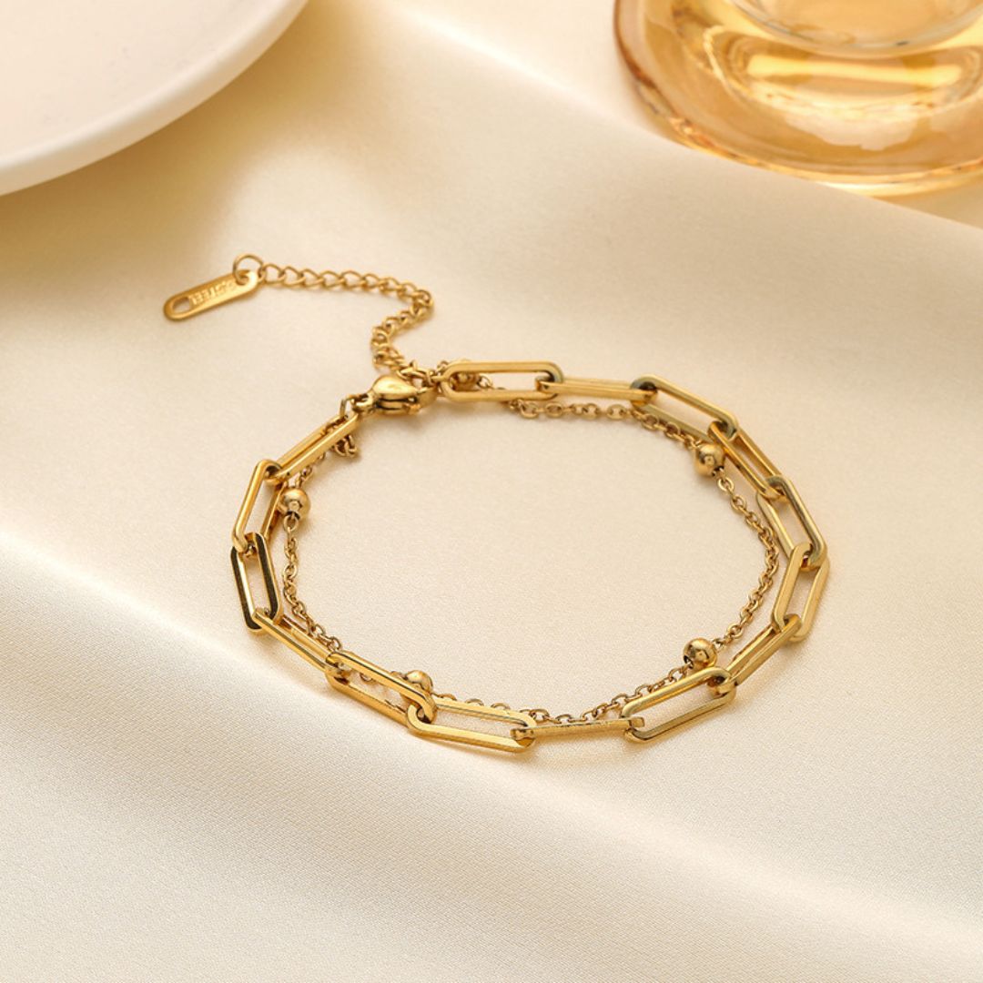 Dainty Bead Chain Bracelet