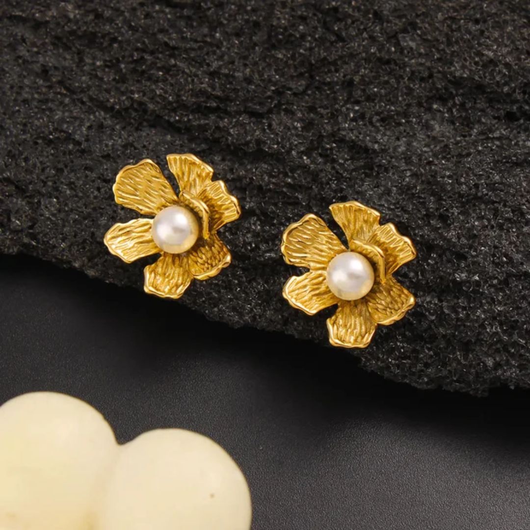 As Pretty as Golden Flower Earring