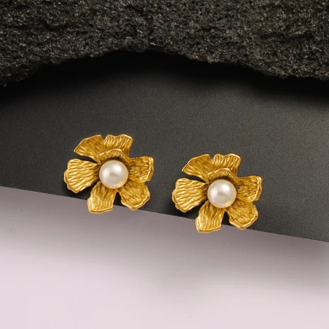 As Pretty as Golden Flower Earring