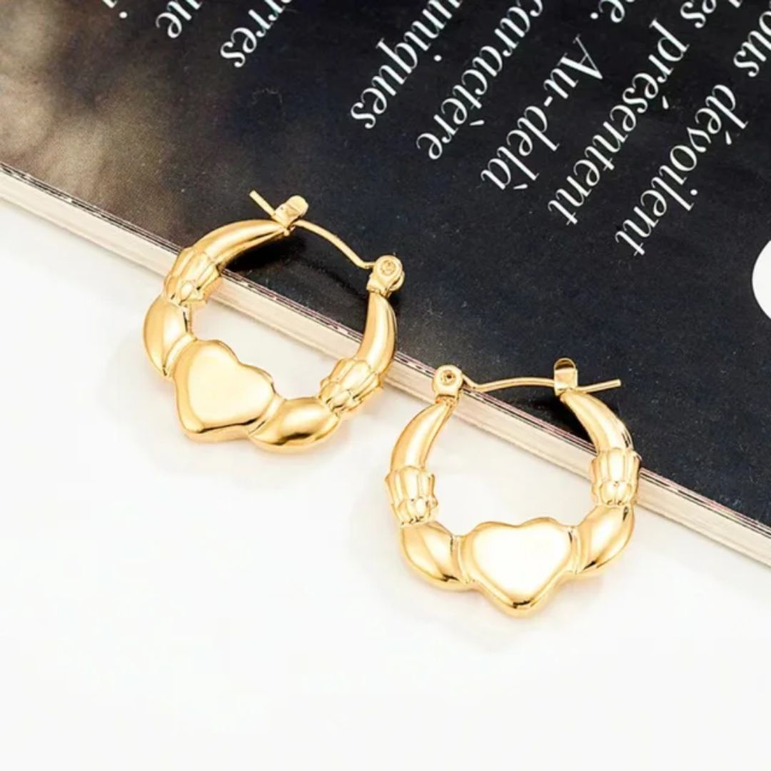 As Pretty As Gold Hoop Earrings