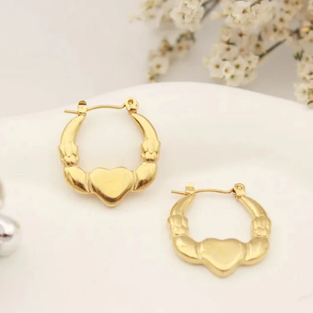 As Pretty As Gold Hoop Earrings