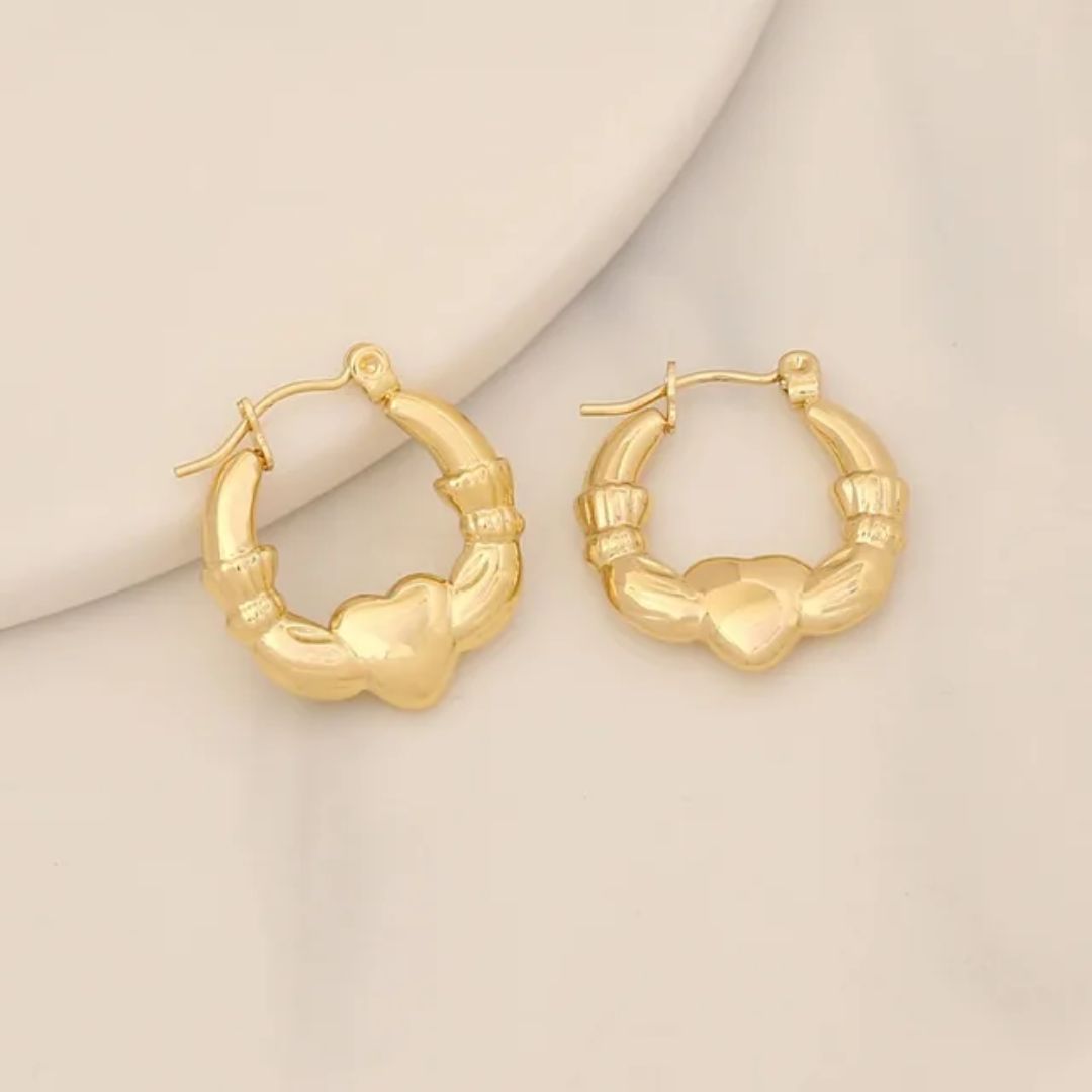 As Pretty As Gold Hoop Earrings