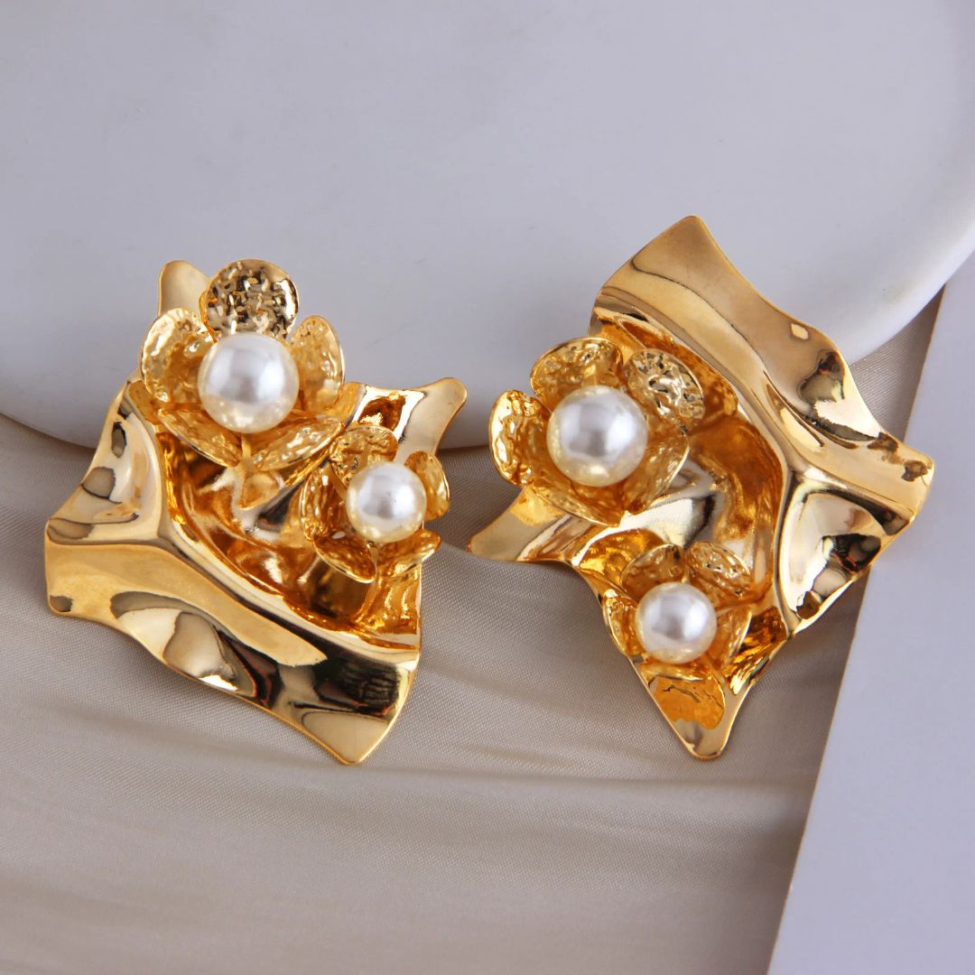 Bold Blossom Statement Earrings