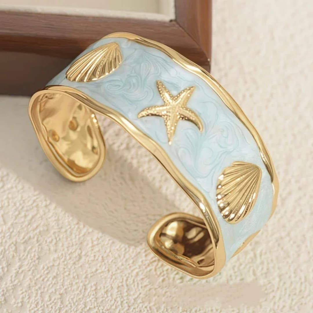 Ocean Whisper Cuff Bracelet