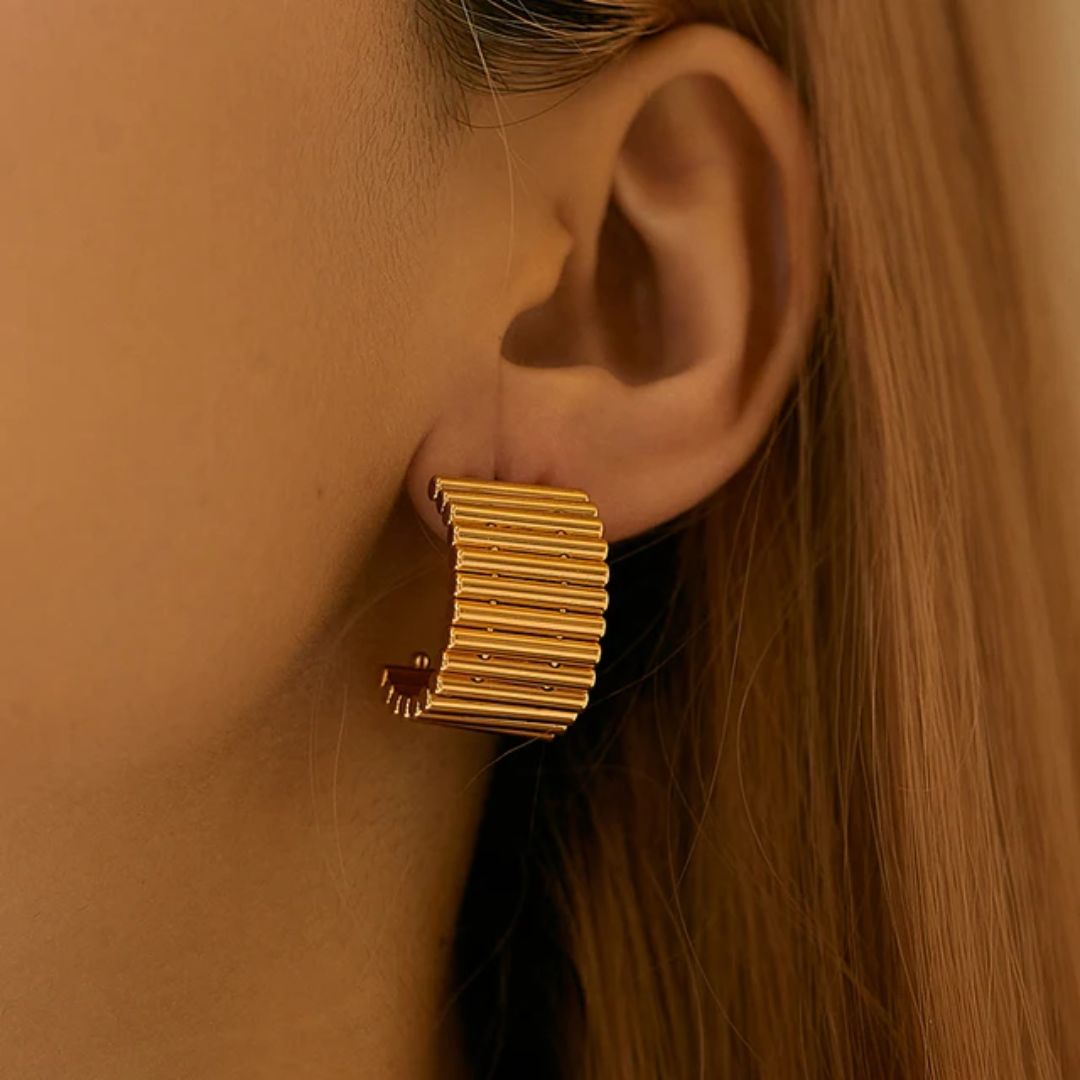 Golden Hoops Earrings