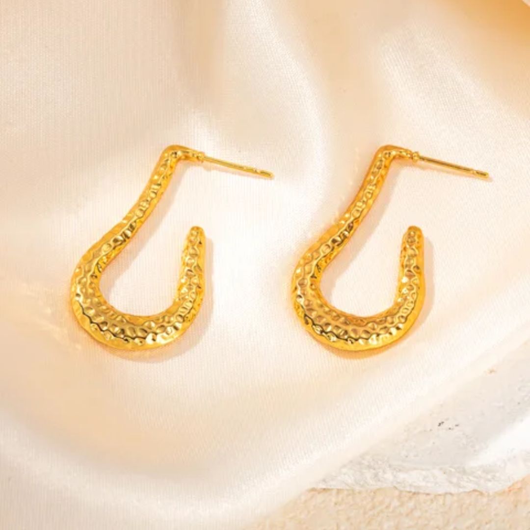 As Pretty As Gold Hoop Earrings