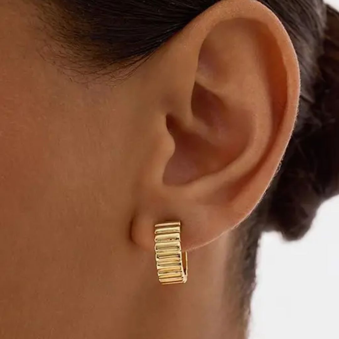 Golden Hoops Earrings