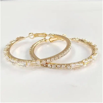 Crystal Hoop Earrings