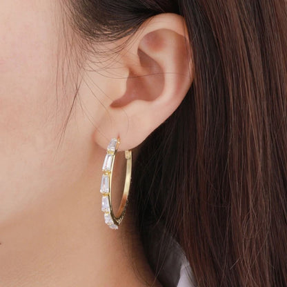 Crystal Hoop Earrings