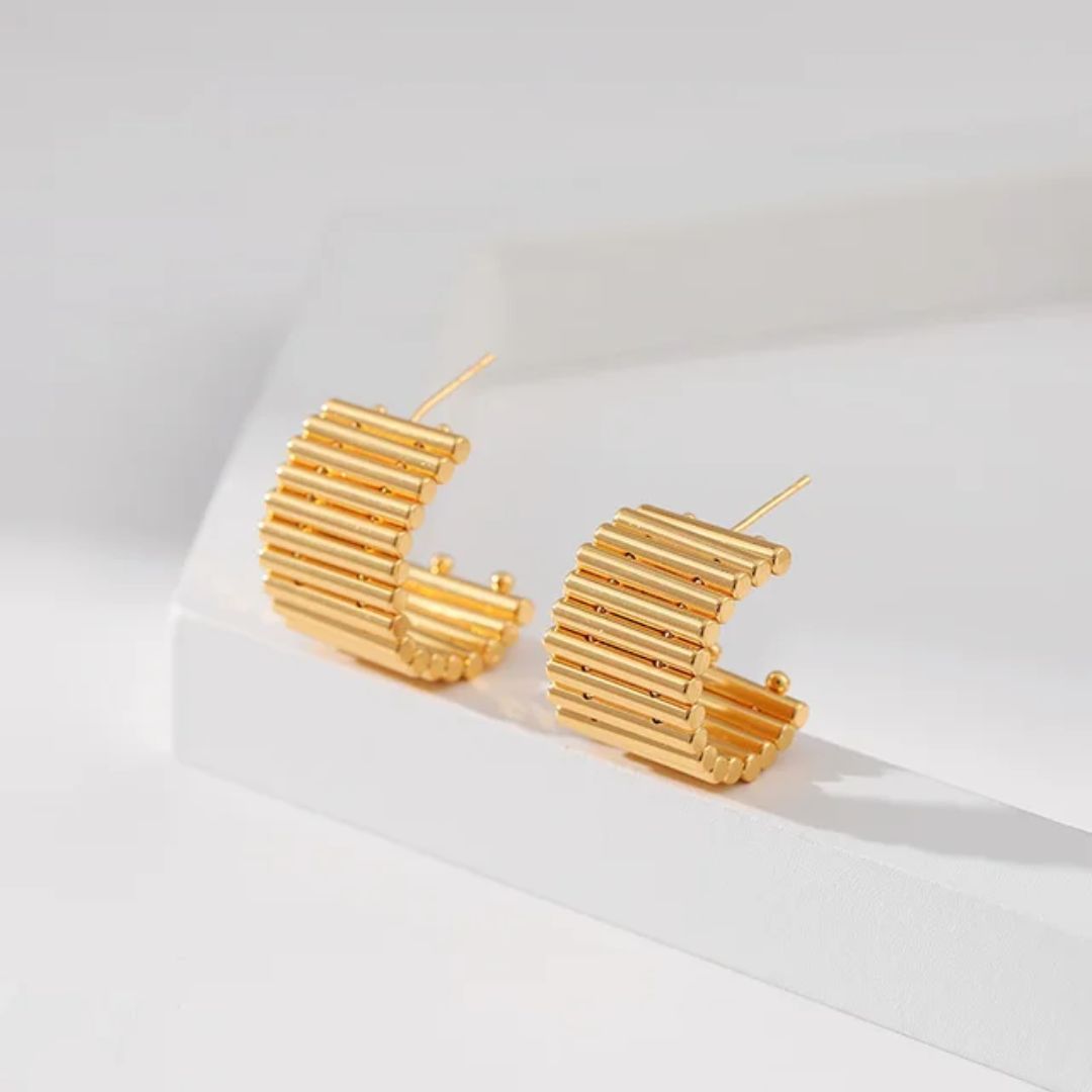 Golden Hoops Earrings