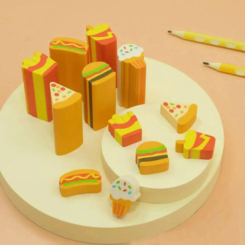 Fast Food Fun Erasers