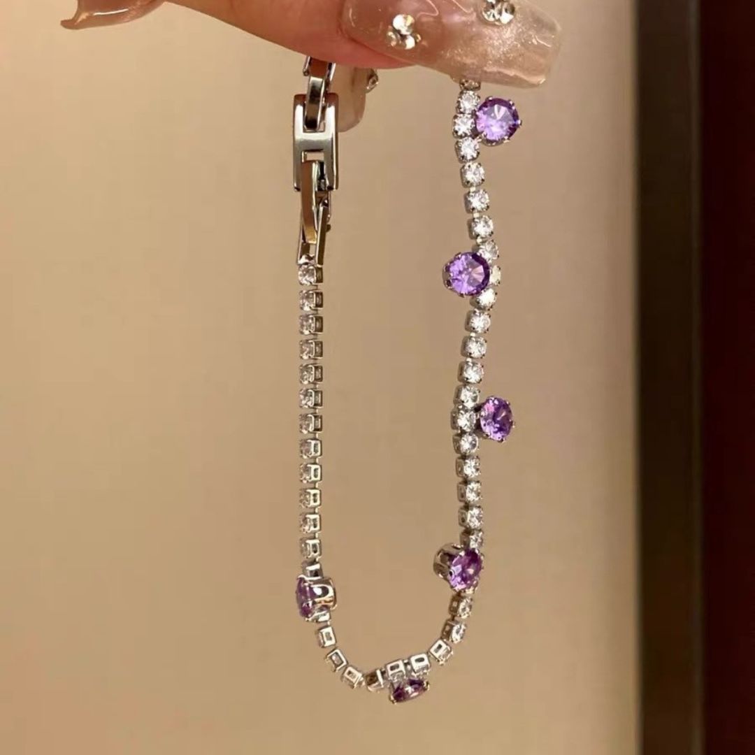 Purple Bliss Chain Bracelet