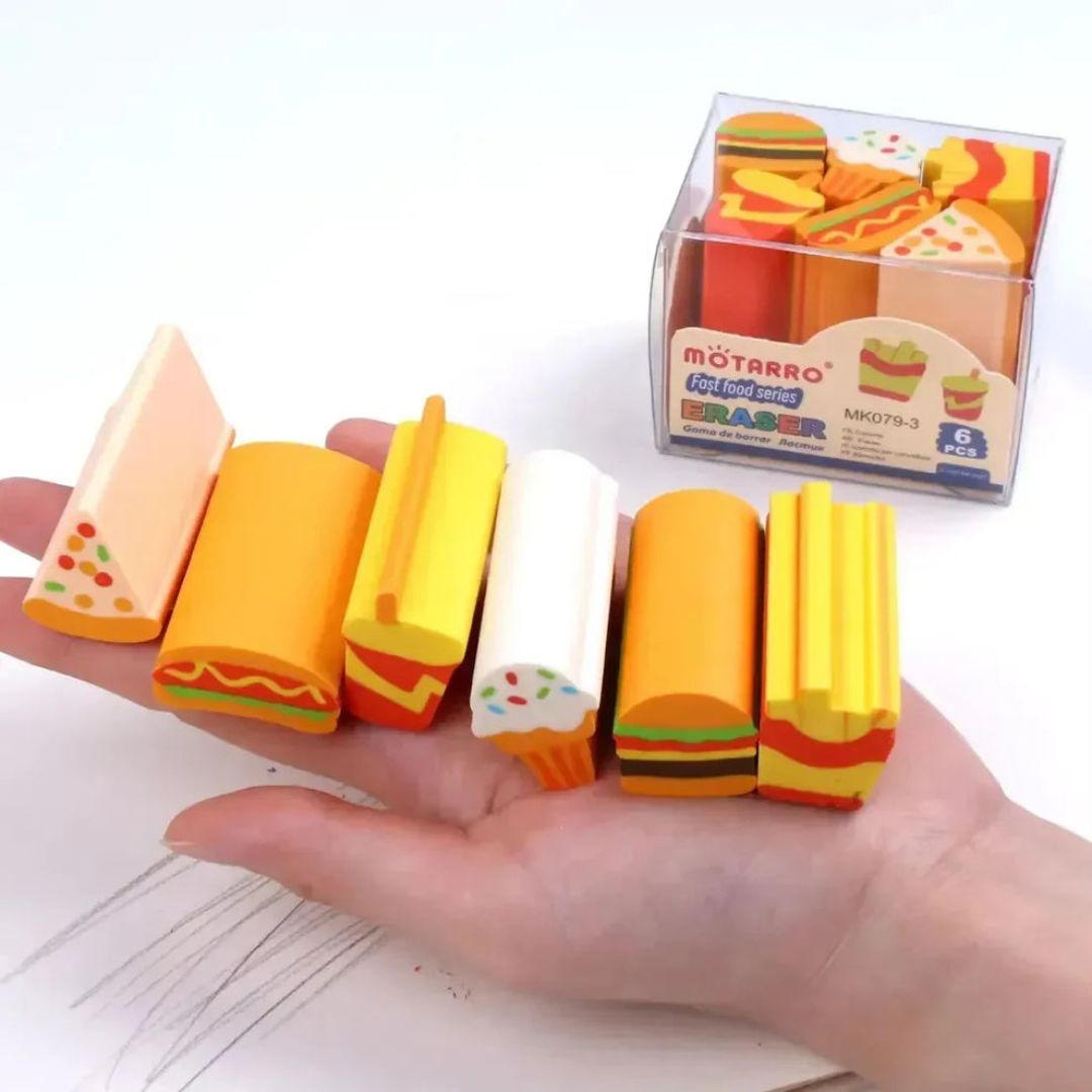 Fast Food Fun Erasers