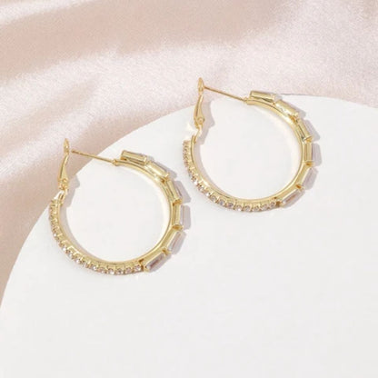 Crystal Hoop Earrings