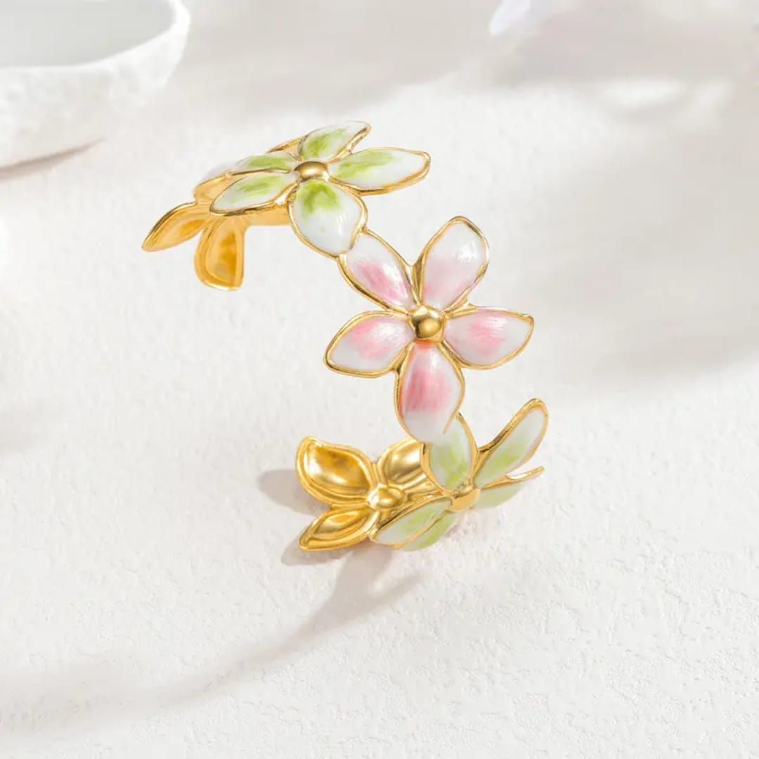 Blossom Glow Cuff Bracelet