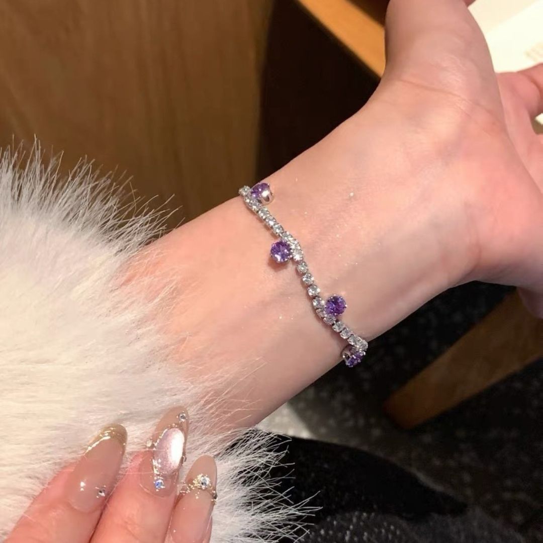Purple Bliss Chain Bracelet