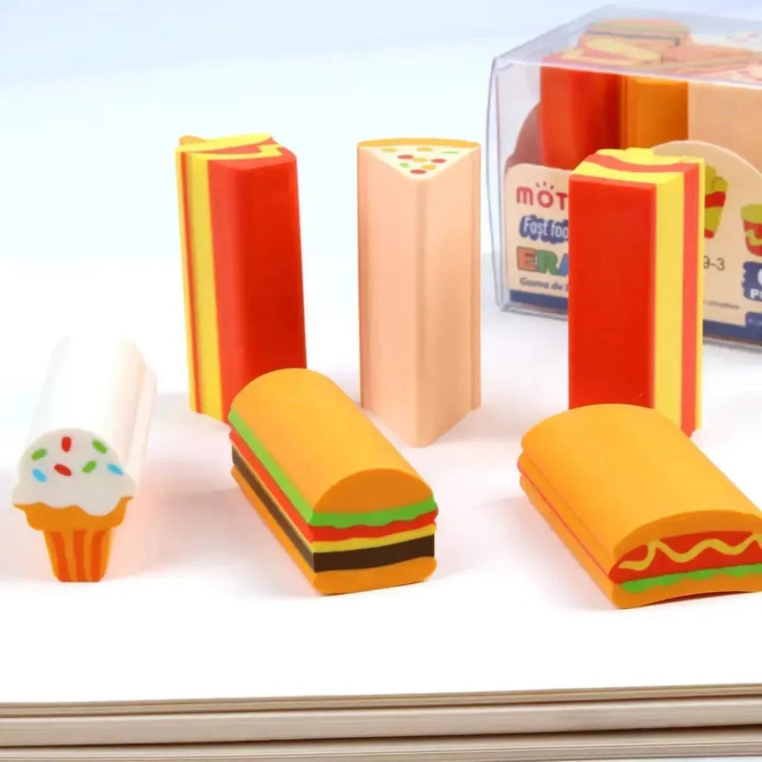Fast Food Fun Erasers