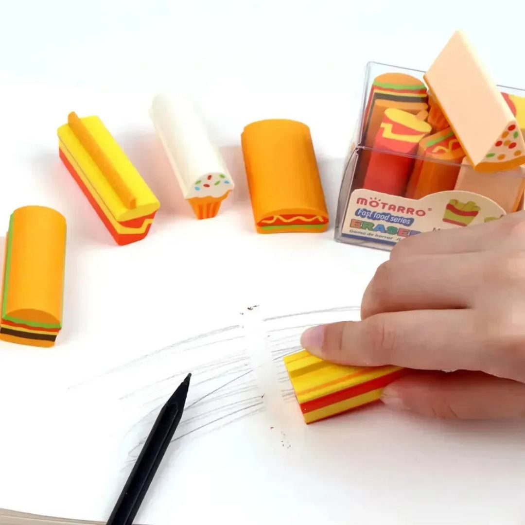 Fast Food Fun Erasers
