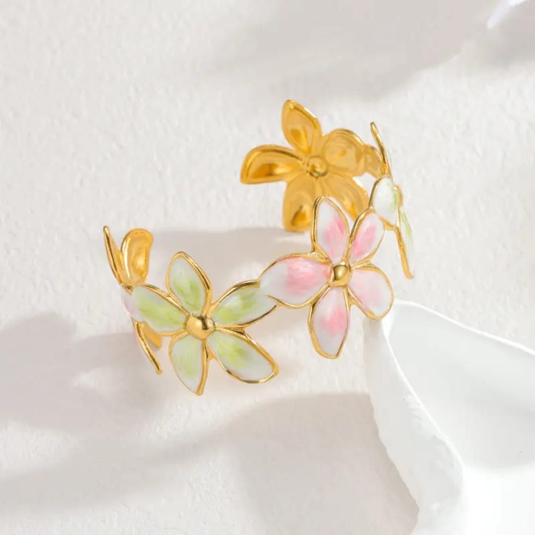 Blossom Glow Cuff Bracelet