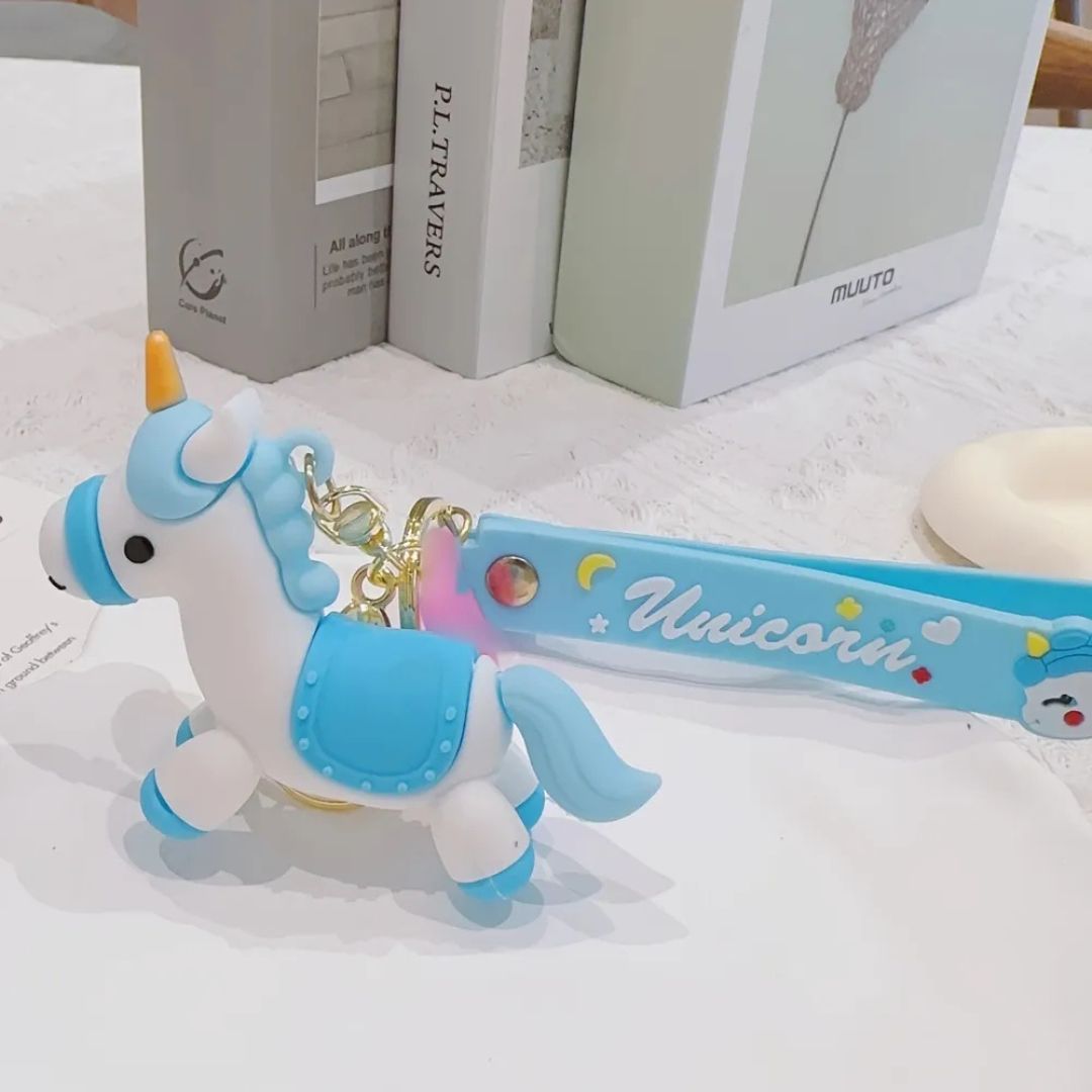 Big Cute Unicorn Keychain