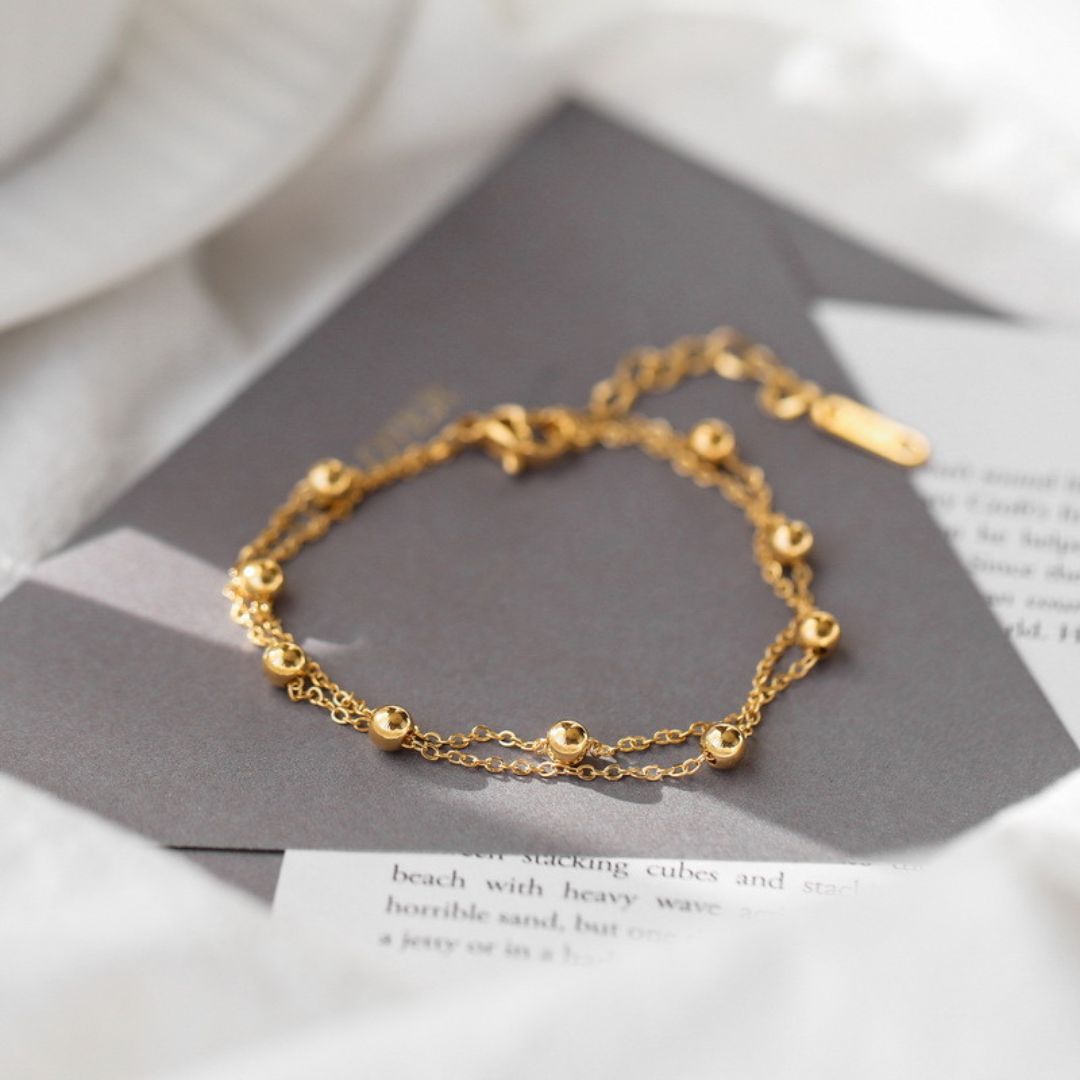 Dainty Double Golden Bracelet
