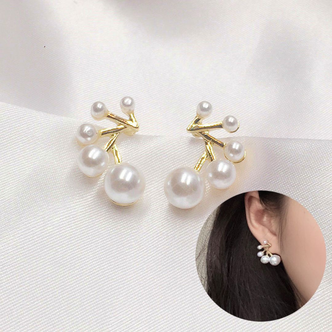 Petite Pearl Blossom Studs Earrings