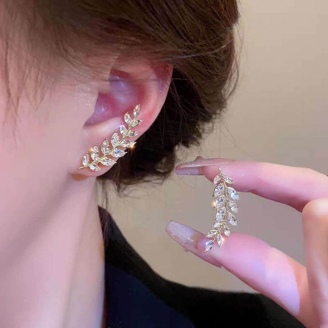 Golden Bliss Shimmer Studs Earrings