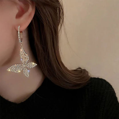 Dreamy Butterfly Hoop Earrings