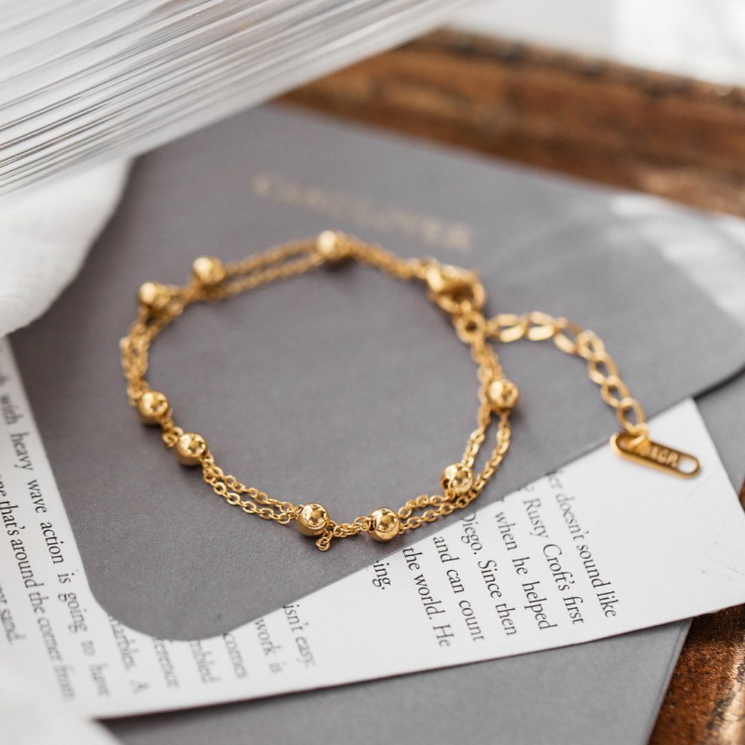 Dainty Double Golden Bracelet