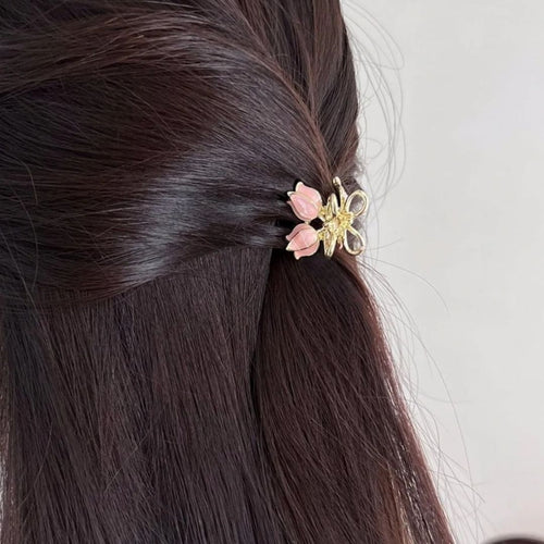 Pink Tulip Hair Claw