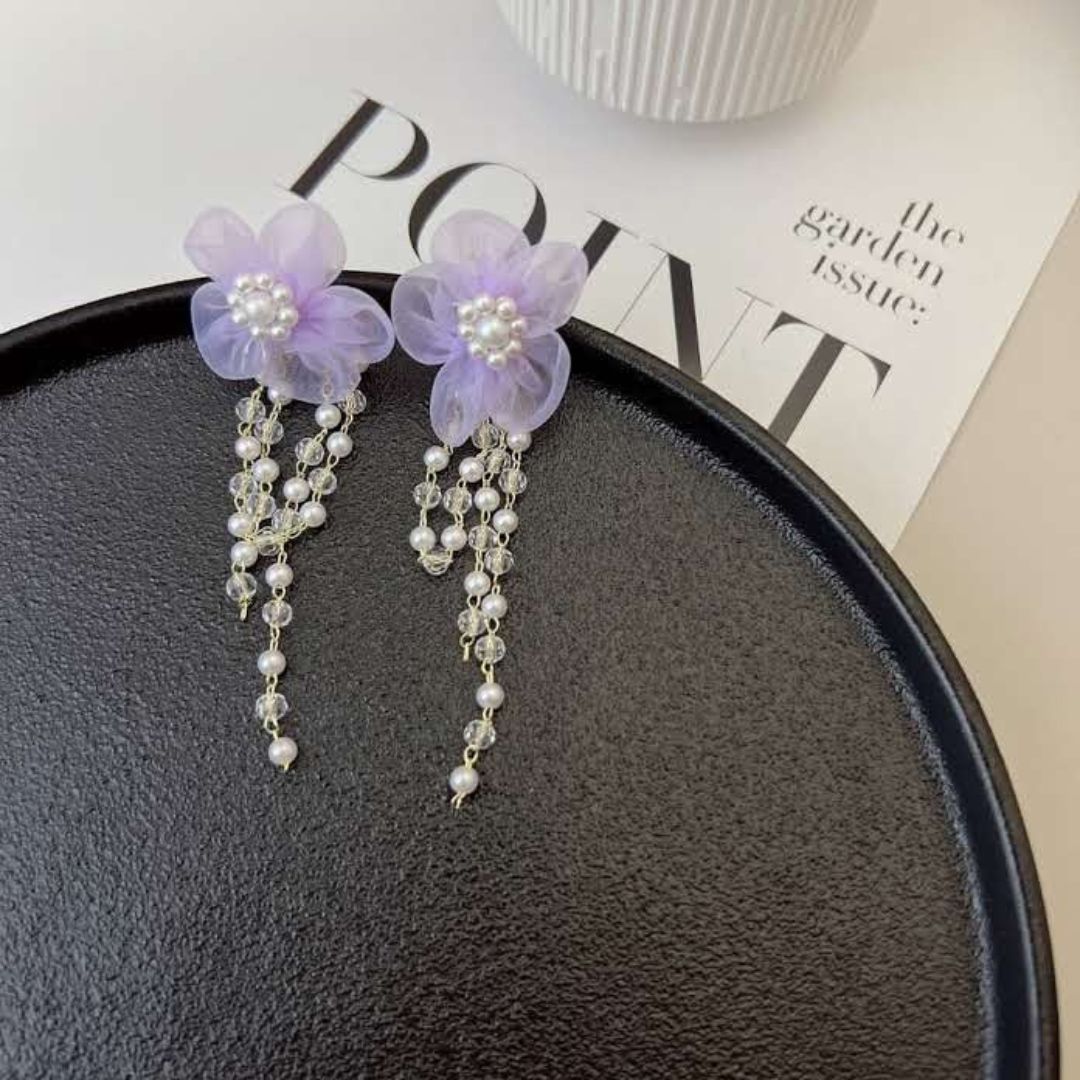 Lavender Dream Floral Earring
