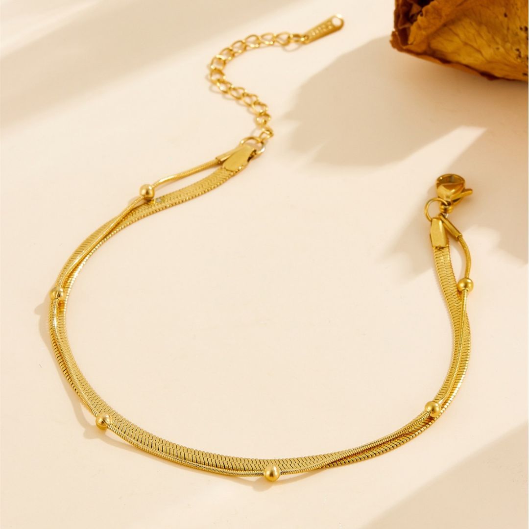 Chic Golden Chain Bracelet