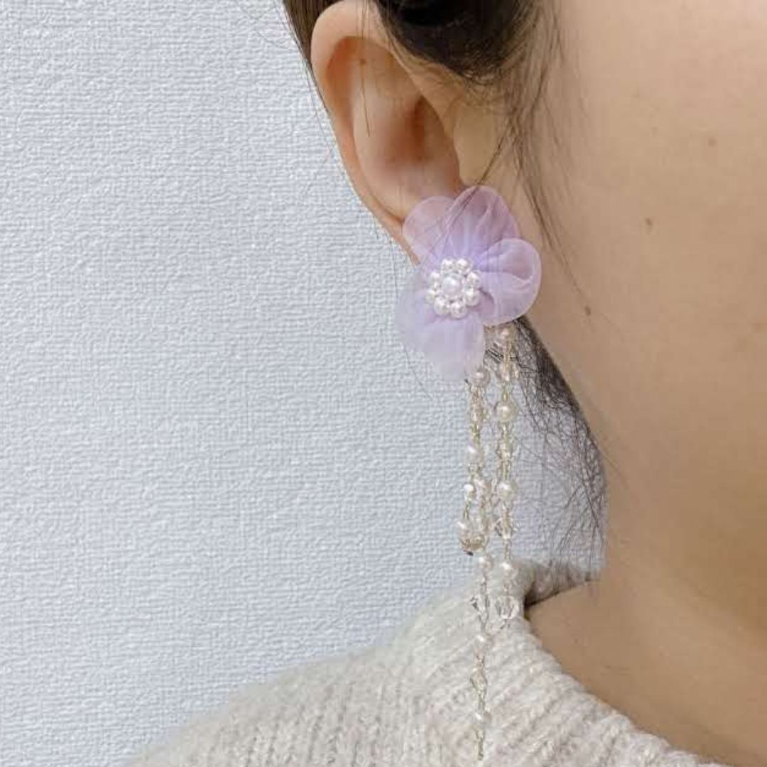 Lavender Dream Floral Earring