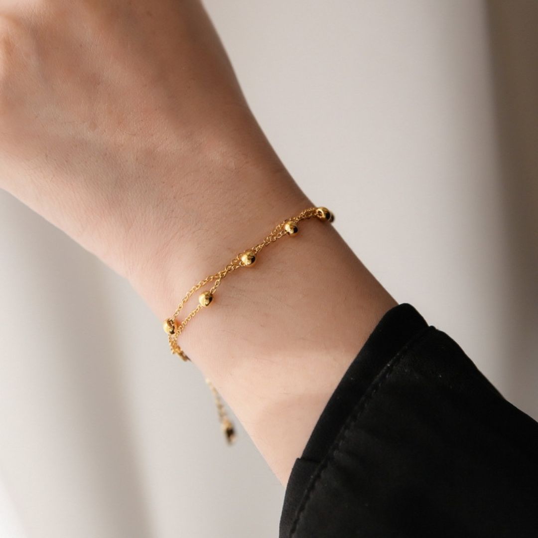 Dainty Double Golden Bracelet