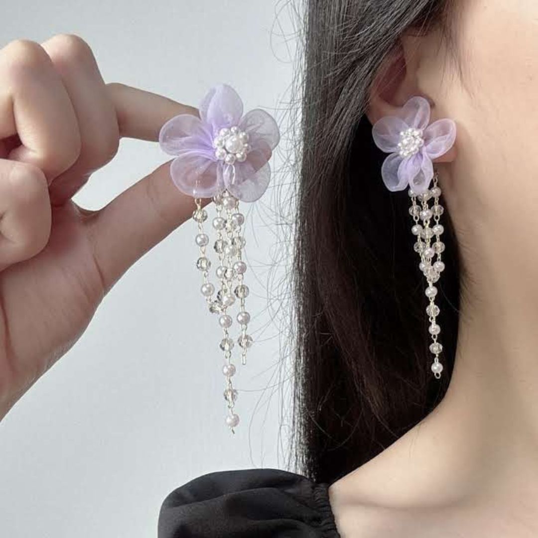 Lavender Dream Floral Earring