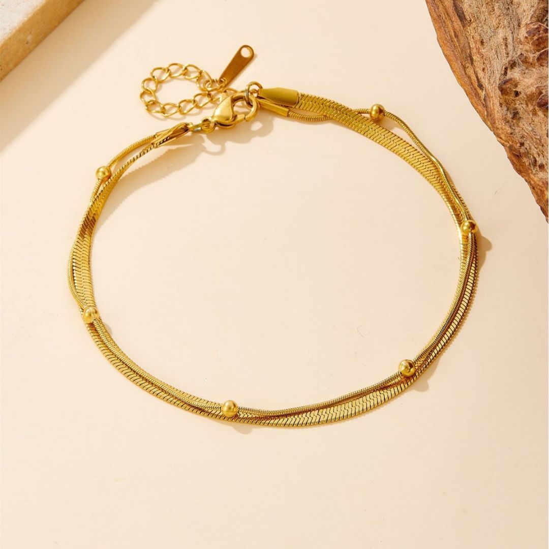 Chic Golden Chain Bracelet