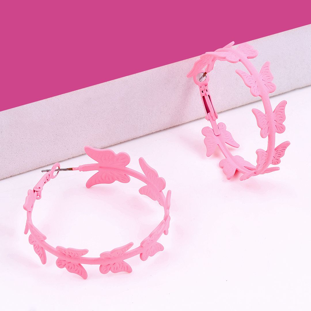 Butterfly Barbie Hoop Earring