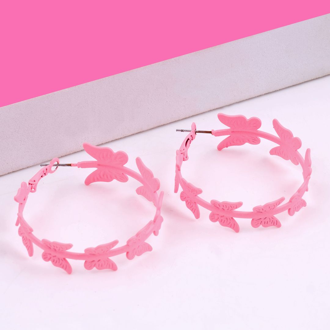 Butterfly Barbie Hoop Earring