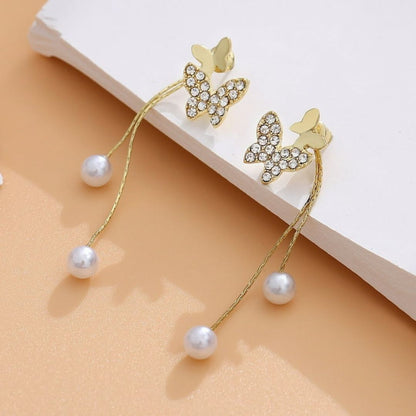 Social Butterfly Chain Earrings