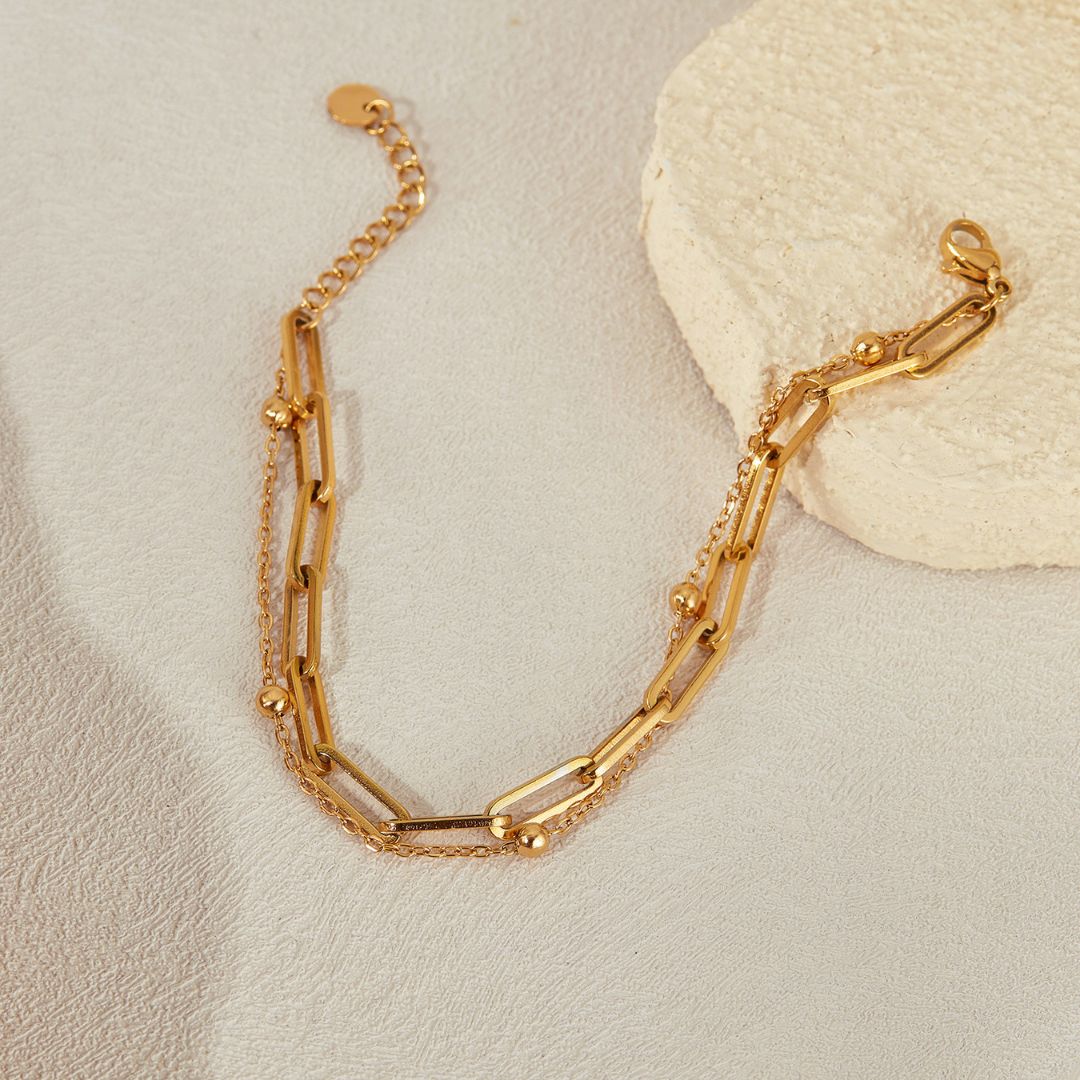 Dainty Bead Chain Bracelet