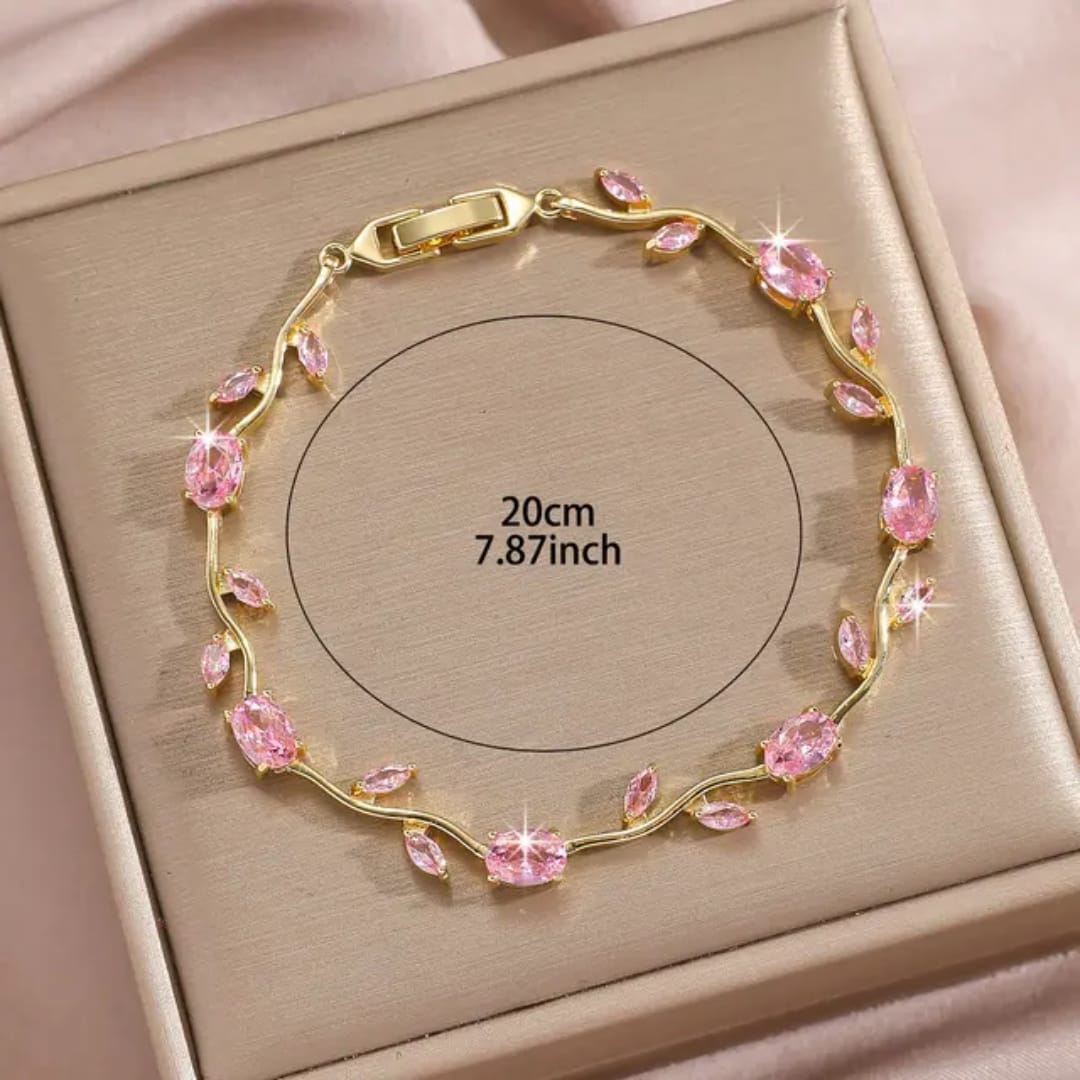 Dainty Spring Tulip Bracelet