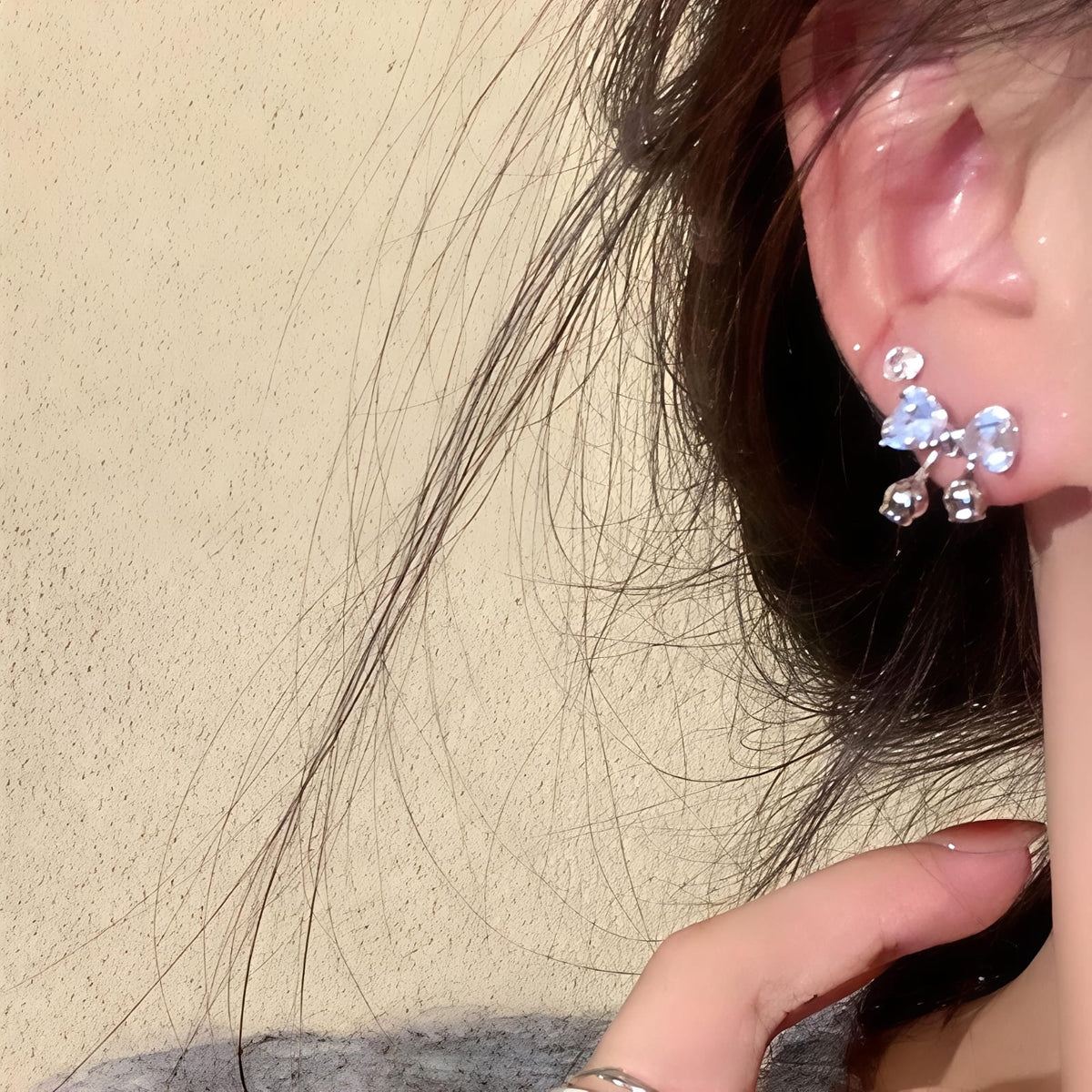 Stardust Bell-Bow Earrings