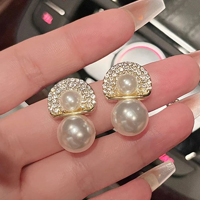 Perky Pearl Minimal Earrings