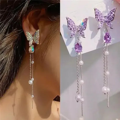 Social Butterfly Long Chain Earrings