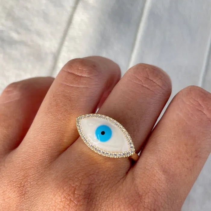 Not So Basic Evil Eye Ring