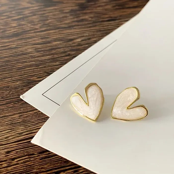 Cut The Crap Heart Earrings