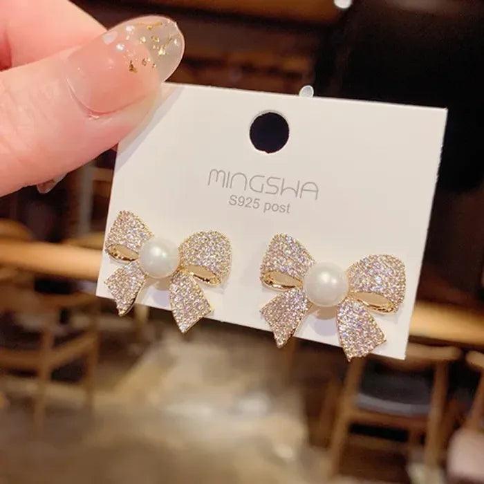 Take A Bow Stud Earrings