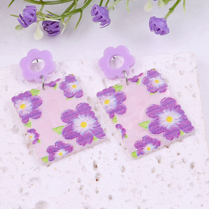 Lilac Quirky Earrings